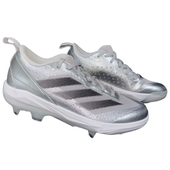 Adidas Adizero Instinct TP Softball Molded Cleats Silver Speed Womens Size 6.5 - Picture 10 of 10
